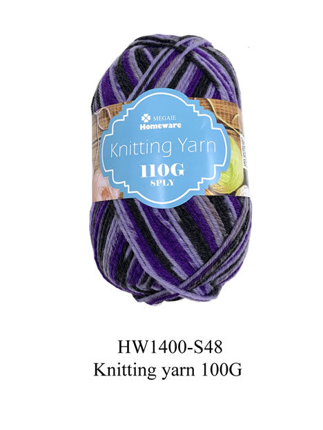 Yarn Mix black\purple