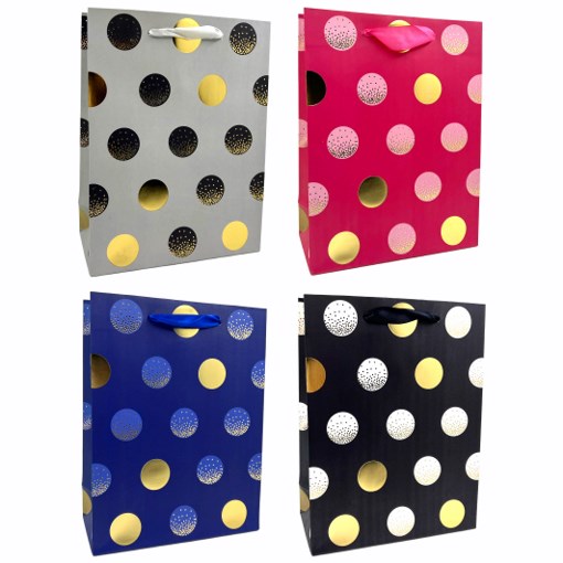 Gift Bag Foil Dots