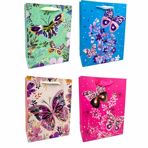 Gift Bag Foil Butterfly