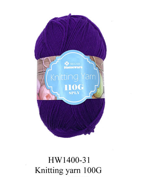 Yarn dark purple