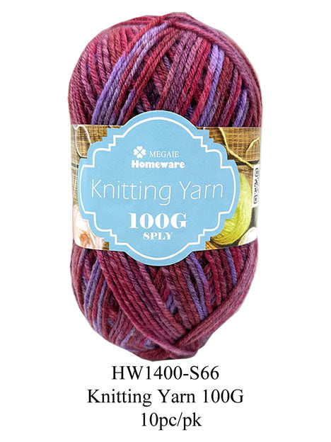 Yarn mix deep Red/maroon/purple