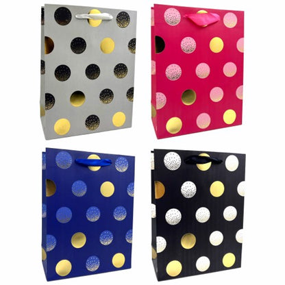Gift Bag Foil Dots