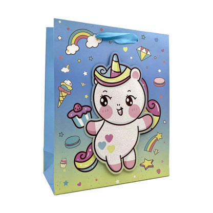 Gift Bag 3D Glitter Unicorn