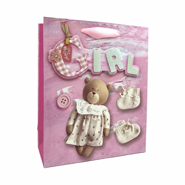 Gift Bag 3D Glitter Baby