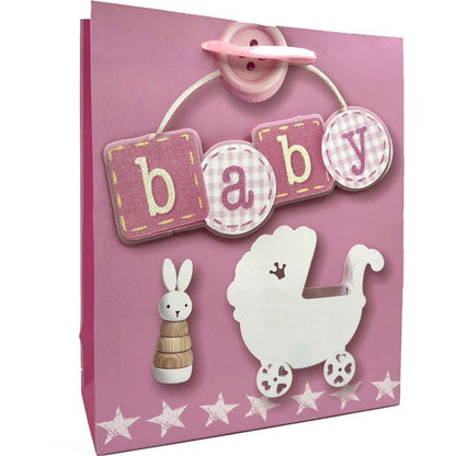 Gift Bag 3D Glitter Baby