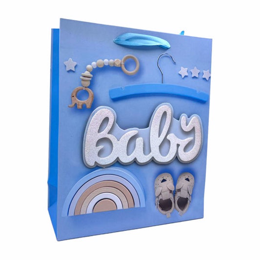 Gift Bag 3D Glitter Baby