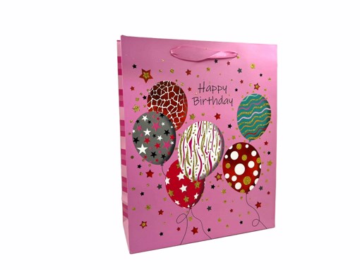 Gift Bag Glitter Happy Birthday