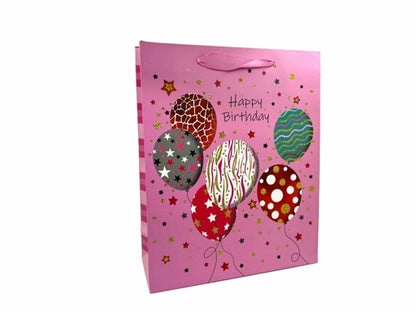 Gift Bag Glitter Happy Birthday
