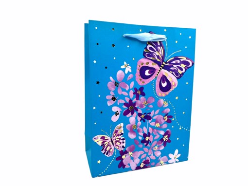 Gift Bag Foil Butterfly