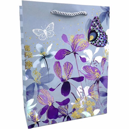 Gift Bag Flowers Glitter