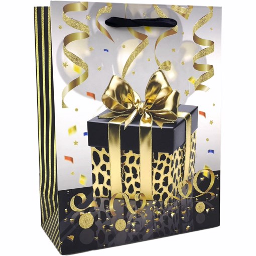 Gift Bag Foil Happy BirthdayGIF054
