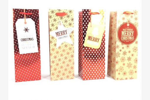 Gift Bag Kraft Foil Wine