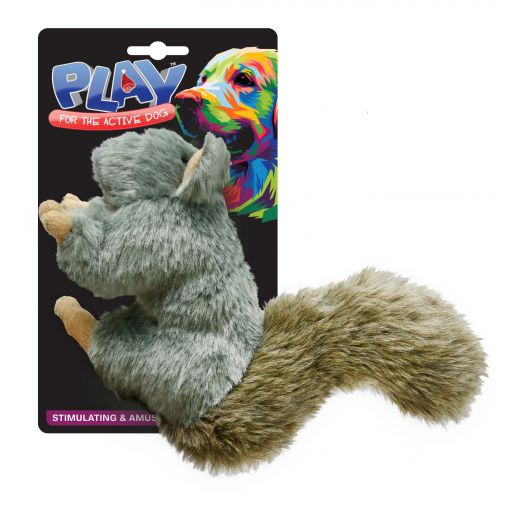 PET TOY SQUEAKY SQUIRREL
