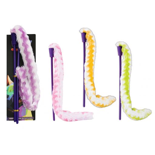 CAT PLUSH TEASER W/STICK