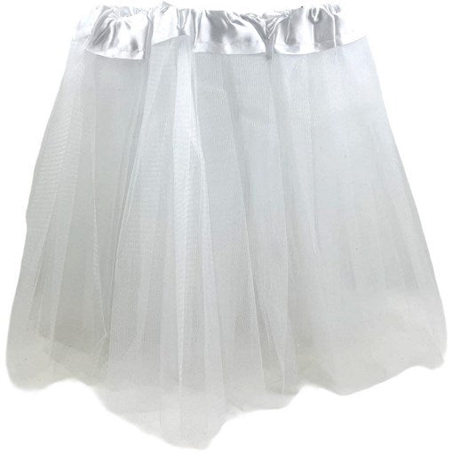 Tutu Skirt Adult 3 Layer 40cm - White