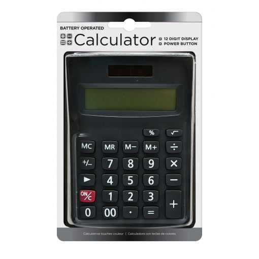 Calculator 12 Digits Battery Operated