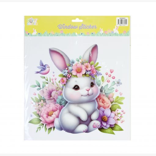 Easter Bunny Window Sticker Asst