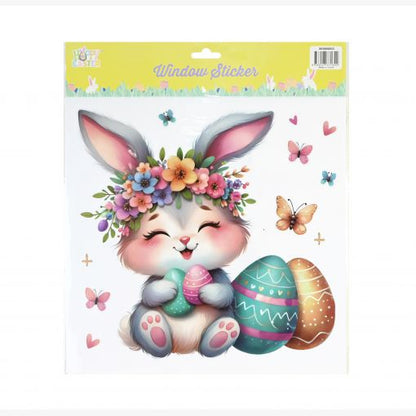 Easter Bunny Window Sticker Asst